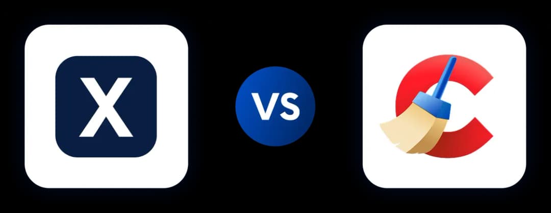 Comparison between Internxt and ccleaner